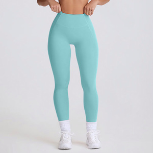 GCWAVE, nuevos pantalones de yoga de gelatina, pantalones de fitness ajustados de cintura alta para mujer, ropa de yoga sin costuras anti-rizado - Product Image 5