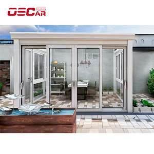 Portable dur véranda piscine patio enclos hors sol usage multiple extérieur intérieur arrière-cour jardin tous temps abri véranda - Product Image 3