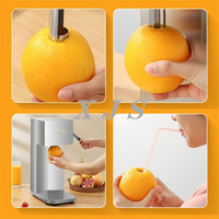 Geen schil nodig, nieuw type boorgaten voor directe sapwinning van harde schillen fruit zoals sinaasappel, grapefruit en drakenvrucht. Geschikt voor commerciële blenders en sapcentrifuges.