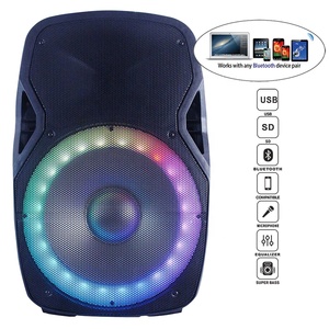 1300W 15 "loa DJ/PA hộp âm thanh hệ thống Powered karaoke Bộ LED + Đứng + Mic + Rc + Mic + TWS lớn woofer bocina parlante - Product Image 2