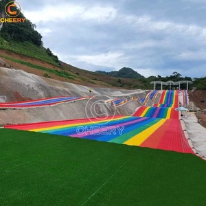 Giá Rẻ Vui Chơi Giải Trí Trẻ Em Dành Cho Người Lớn Trò Chơi Bốn Mùa Đầy Màu Sắc Tuyết Khô Slide Công Viên Sân Chơi Ngoài Trời Trượt - Product Image 3