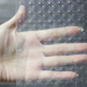 Tenda da Doccia Semi-Trasparente in PEVA con Effetto Occhio di Gatto 3D - Product Image 4