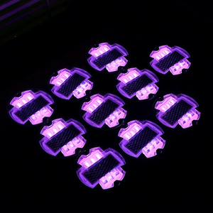 Luz solar LED para exteriores, impermeable, 10 LED, redonda <span class=keywords><strong>de</strong></span> 4 lados, para caminos, muelles, marcas, escalones, escaleras, jardines, suelos. - Product Image 4
