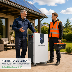 Batterie LiFePO4 haute capacité 16 kWh 51,2 V 324 Ah, prête pour le raccordement en parallèle, entrepôt Pologne, stockage d'énergie solaire domestique - Product Image 1