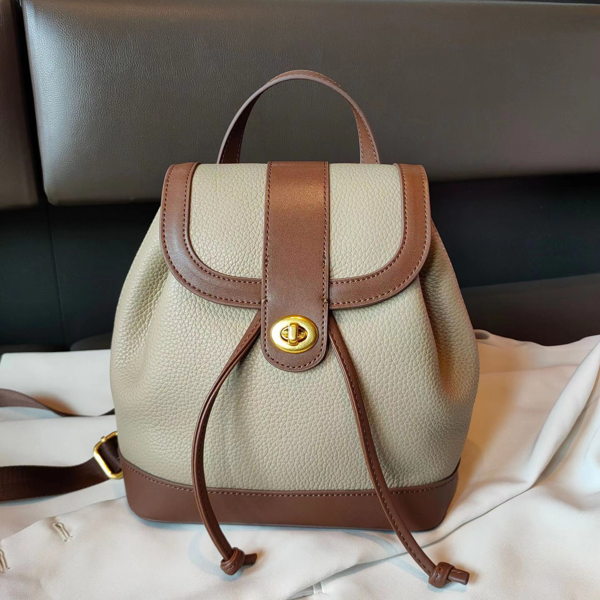 caramel  & beige