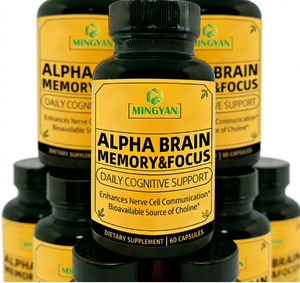 Cápsulas de Suplementos Naturales Nootrópicos con Certificación GMP, Precio de Fábrica, Alpha GPC, Potenciador Cerebral, para la Salud, la Memoria, el Enfoque y el Sueño en Adultos - Product Image 3