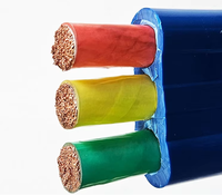 Câble d'alimentation plat flexible basse tension Zhongkai YFFB/YVFB 2*16mm² en PVC avec conducteurs en cuivre et gaine TPE pour usage industriel (grues)