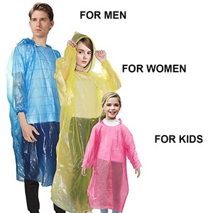 Poncho de lluvia desechable para adultos y niños, poncho de emergencia desechable - Product Image 2