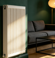 Radiateur en acier pour système hydronique Saint Lawrence, design moderne rectangulaire mural, avec garantie de 2 ans pour le chauffage domestique
