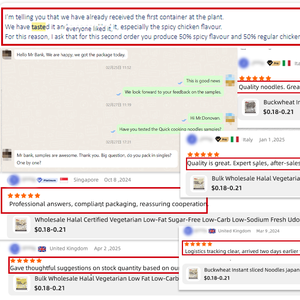 Nouilles Udon Halal 200g en sachet, fraîches, style japonais, à base de blé, certifiées Halal pour le Moyen-Orient, fournisseur en gros - Product Image 4