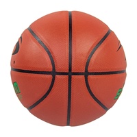 Ballon de basketball PSYCHE Orange gonflable en cuir PU avec logo personnalisé, taille officielle 7, Storm pour entraînement, ajustement joueur