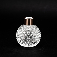 Bouteilles en verre cristal de luxe Bouteille de diffuseur d'huile essentielle de roseau