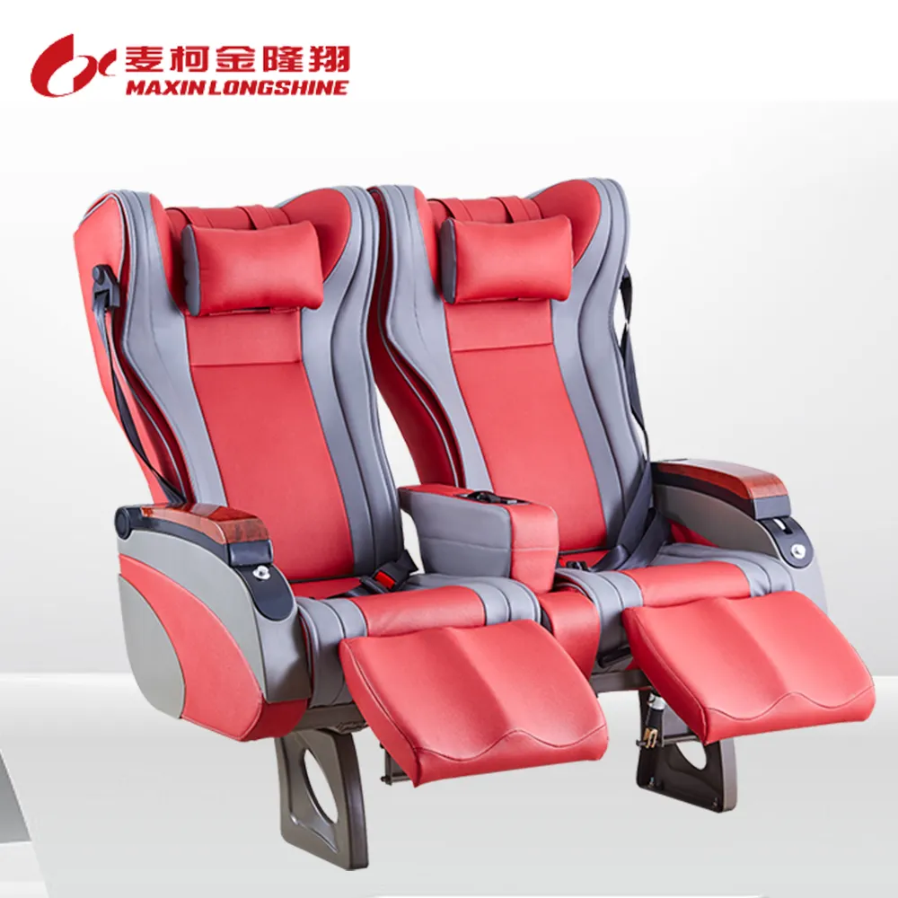 Factory Hot Sale manufacturing single leg bus seats luxury passenger, luxury bus seating with lcd controls