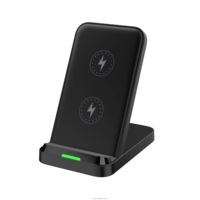 2-in-1 Individuelles Logo 5W 15W Qi Schnelllade-Pad Typ-C Mobiltelefon-Kopfhörer Kabelloses Ladegerät Halterung für iPhone & Ohrhörer