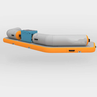 Plate-forme de bain gonflable en fibre de verre et chaise longue de nouvelle conception 2024 pour les eaux de l'océan