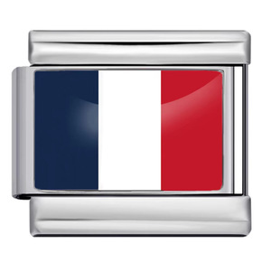 Breloque modulaire italienne en émail YIMEILI&World Flag, breloques DIY en acier inoxydable avec drapeaux nationaux - Product Image 3