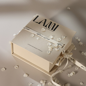 Caja de Regalo de Papel con Tapa Magnética Personalizada, Cuadrada, con Relieve, para Joyería, con Cinta - Product Image 2