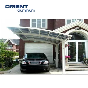 Aluminum Frame Carport Tent With Polycarbonate Panel Metal Steel Garages Car Parking Shed Coated For Durability