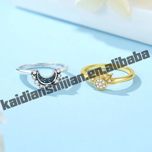 Anillo de plata de ley 925 para mujer, corona original, romántico, chapado en rodio, circonita, joyería de lujo para aniversario y boda - Product Image 5