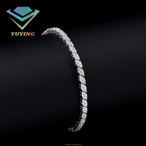 Bracelet Tennis en Argent Sterling 925 avec Moissanite Couleur D VVS, Certificat GRA, Passe le Testeur de Diamant, Chaînes et Bracelet en Diamant Corde - Product Image 1