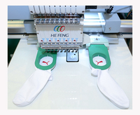 Hefeng usine 12 têtes 12 aiguilles ordinateur machine à broder chaussettes faisant la machine