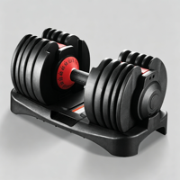 Haltères réglables en acier 24 kg (52,5 lb) avec 15 positions – Ensemble d'exercices de musculation pour les bras