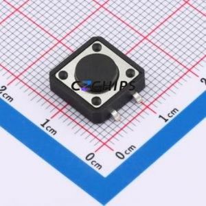 BX-TS-26-121245TT Tactile Switch SMD-4P,12x12mm Switch Single Pole Single Throw Round Button 2.6N Vertical Mount - Product Image 1