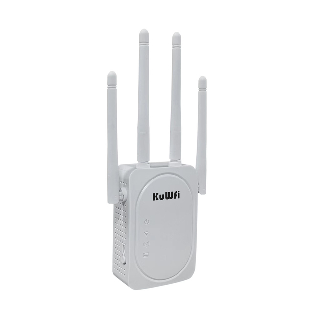 1200Mbps Dual Band WiFi Extender with Low Latency Wide Coverage Pocket WiFi Signal Amplifier Wired LAN Port Repeater