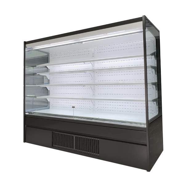 Commercial Vertical Upright Drink Freezer Open
