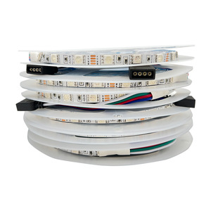 5V 12V 24V Seleccionable 5050 RGB 6mm Tira de <span class=keywords><strong>LED</strong></span> Flexible estrecha Negro Blanco PCB Luz de gradiente autoadhesiva - Product Image 2