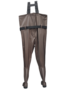 100% ลุยน้ำไนลอนพีวีซีกันน้ำฟลายตกปลาพร้อมรองเท้าบูทพีวีซีงานกลางแจ้งเกี่ยวกับน้ำและบินตกปลา - Product Image 2