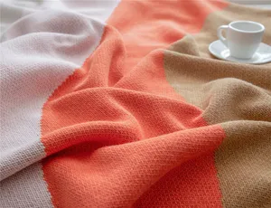 Warmest Luxo Nordic Instagram Rainbow Manta De Malha Para Escritório Xaile E Cobertor De Capa De Sofá