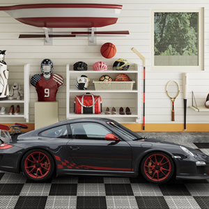 Azulejos de cubierta de enclavamiento negro DB de 12x12 pulgadas, impermeables para exteriores, antideslizantes para todo tipo de clima, para baño, ducha, porche, terraza Premium - Product Image 2