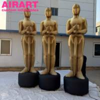 Décoration sur le thème de Hollywood, trophée Oscar gonflable, statue de récompense géante gonflable pour la décoration de fête sur le thème du cinéma