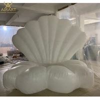 Coquille gonflable blanche à LED pour décorations de mariage