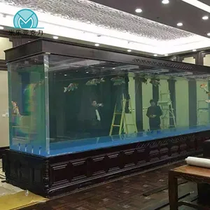 Aangepaste Grootte Lage Prijs Milieuvriendelijke Rechthoek Acryl Aquarium Grote Vis Tank