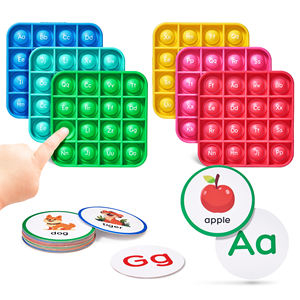 Jouets éducatifs Joycat Alphabet <span class=keywords><strong>Pop</strong></span> Square ABC Letters <span class=keywords><strong>Pop</strong></span> Bubble Toy Jouets sensoriels en silicone pour les tout-petits et les écoles - Product Image 1