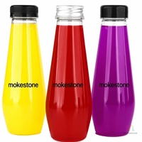 Bouteille carrée en PET transparent de 350 ml (12 oz) pour boissons, avec bouchon à vis, en plastique de qualité alimentaire, vente en gros