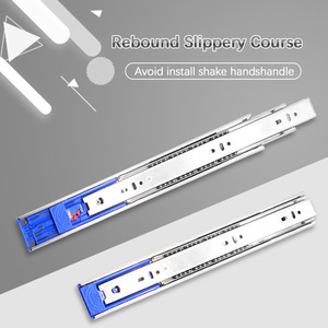 Shengxin 45 mm đệm Ngăn kéo trượt Kính thiên văn đường ray thủy lực mềm đóng Ngăn kéo trượt sàn gắn Ngăn kéo trượt - Product Image 6