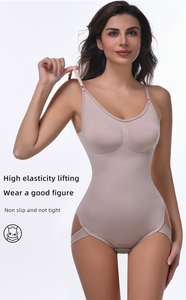 Bodysuit pakaian pembentuk pengangkat pinggul mulus korset kamisol kontrol perut Jumpsuit pakaian dalam Thong untuk wanita. - Product Image 4