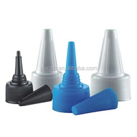 Capsules à vis en plastique PP de haute qualité, anti-fuite, à usage multiple, à pointe pointue, pour bouteilles, fermetures de bouteilles, utilisation chimique, ISO9001