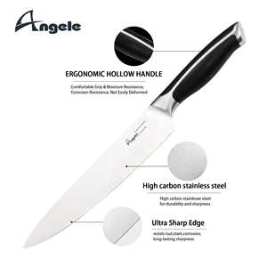 2025 meilleure vente ABS poignée pleine Tang en acier inoxydable Santoku pain Chef couperet maison couteaux <span class=keywords><strong>de</strong></span> <span class=keywords><strong>cuisine</strong></span> <span class=keywords><strong>ensemble</strong></span> avec bloc <span class=keywords><strong>de</strong></span> couteaux - Product Image 3