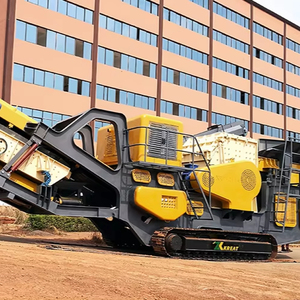 Estación de Trituración Minera de Diseño Compacto y Bajo Costo, Planta de Trituración de Roca, Trituradora de Impacto Móvil sobre Orugas, Cinta Transportadora, Línea 3 <span class=keywords><strong>en</strong></span> 1 - Product Image 1