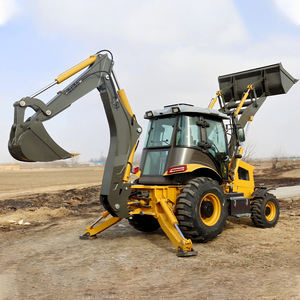 Envío Gratis Retroexcavadora Mini Tractor Agrícola Excavadora de ruedas Mini Bulldozer Cargador de ruedas para la construcción - Product Image 1