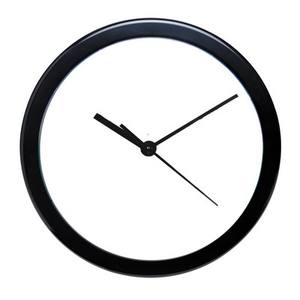 Horloges murales en verre avec cadre en métal durable et logo personnalisé, cadran personnalisé - Cadeau promotionnel multifonctionnel - Product Image 1