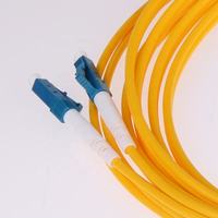 Cordon de brassage optique LC vers LC monomode duplex 9/125μm avec gaine PVC jaune pour centre de données FTTH