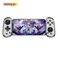 Game gaga D6 Mini Pengontrol Game Transparan Elastis Tanpa Latensi Pemicu Cepat Gamepad Mobile untuk Smartphone Android