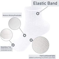 Chaussettes unisexes pour adultes en polyester noir blanc gris uni pour hommes et femmes