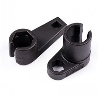 7 pièces ensemble de douilles de capteur d'oxygène douille de capteur d'oxygène outil de suppression de clé à décalage et Kit de chasse de fil pour outil à main de réparation de voiture