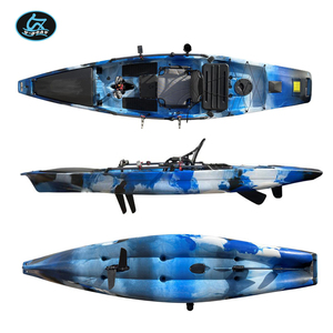 Kayak de pêche monoplace mains libres de 4,2 m avec porte-cannes à pied et système de gouvernail - Product Image 5
